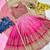 Designer chinon silk embroidered work wedding lehenga choli for kids