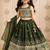 Designer georgette embroidered work wedding lehenga choli for kids