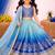 Designer chinon silk embroidered work wedding lehenga choli for kids
