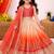 Designer chinon silk embroidered work wedding lehenga choli for kids