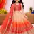 Designer chinon silk embroidered work wedding lehenga choli for kids