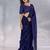 Pure georgette embellished sequinned party wear saree