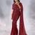 Pure georgette embellished sequinned party wear saree