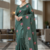 Green Color Malti Thread Embroidery work Silk Saree