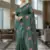 Green Color Malti Thread Embroidery work art silk saree