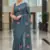 Green Color Malti Thread Embroidery work art silk saree