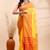 Yellow  handloom cotton saree with red traditional border & intricate weaving design