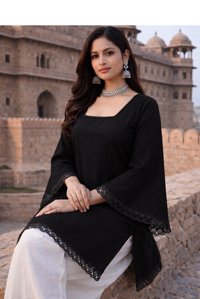 ROMAN silk blend SHORT KURTI    2