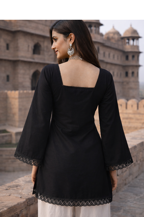 ROMAN silk blend SHORT KURTI    5