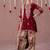 Maroon embroidery faux georgette fully stitched patiyala salwar