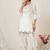 Off-white embroidery satin fully stitched farshi salwar suit set