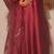 Maroon embroidery satin fully stitched farshi salwar suit set