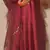 Maroon embroidery satin fully stitched farshi salwar suit set
