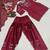 Maroon embroidery satin fully stitched farshi salwar suit set
