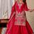 Rani pink embroidery silk fully stitched sharara palazzo suit set