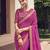 Pink Georgette Leheriya Printed Sari,Saree With Unstitched Blouse Piece