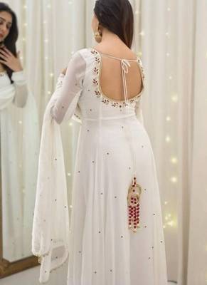 Whiteburds embroidery sequence anarkali gown 5