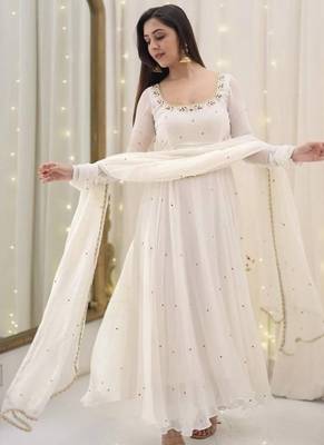 Whiteburds embroidery sequence anarkali gown 6
