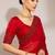 Red Color Sequins Embroidery With Malti Color Thread Work Satin Silk  Saree