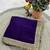 Purple Color Sequins Lace Border Work Satin art silk saree