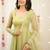 Light-green embroidery bids full stitched anarkali suit