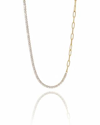 Premium Eterna Sparkle Necklace | 18K Gold Plated Anti-Tarnish Demi-Fine Sparkle Chain Jewellery 3