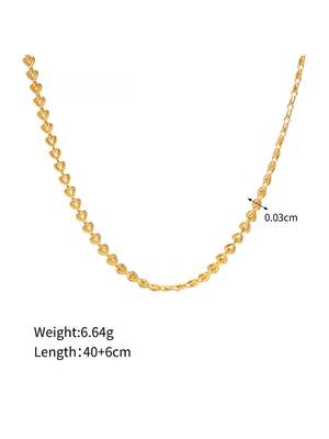 Elegant Eternal Love Woven Chain for Women | Anti Tarnish Stainless Steel Gold Plated Necklace 5