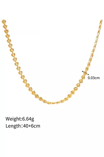 Eternal love woven necklace