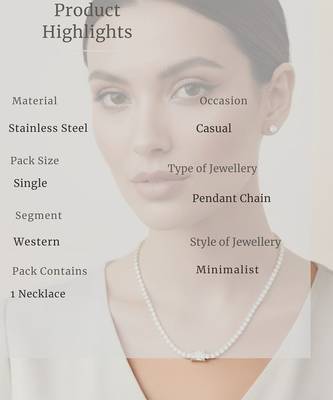 Glamora Elegant Tennis Chain 18K Gold Plated White Stone Statement Necklac 5