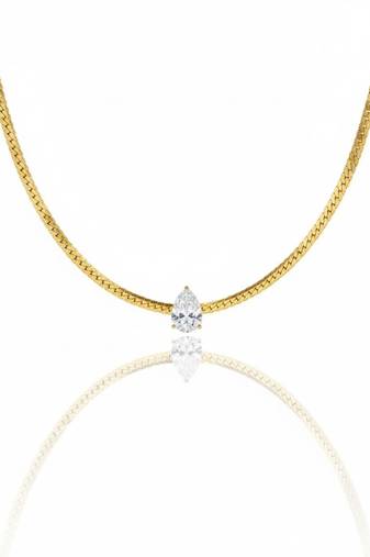 Solitaire grace necklace