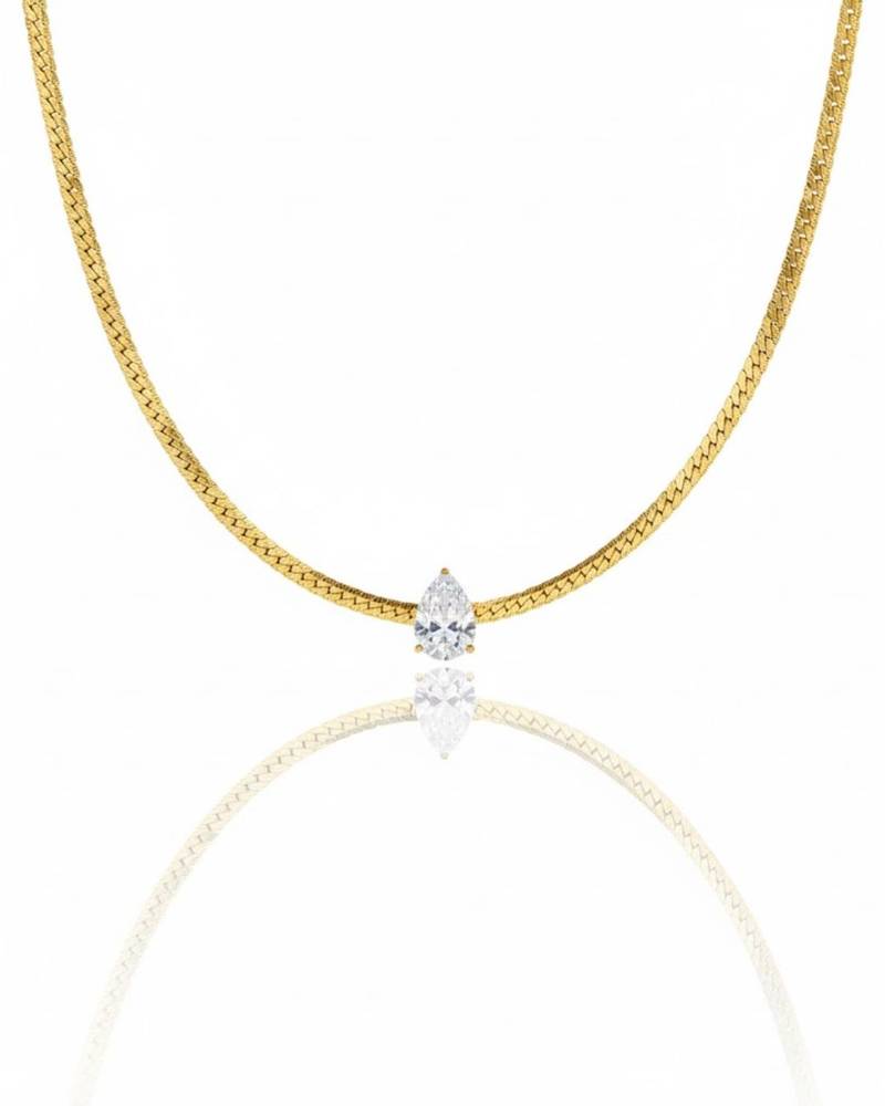 Solitaire grace necklace