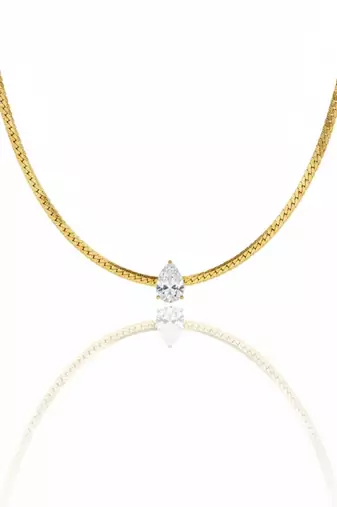 Solitaire grace necklace