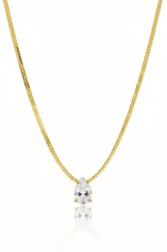 Solitaire grace necklace
