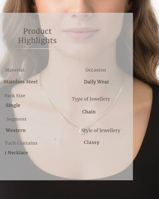 Solitaire Grace Necklace | Pear Solitaire Pendant Snake Chain | Anti-Tarnish Gold Plated 5