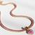 Heart pop tennis chain with pendant: pink