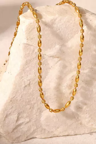 Minimal chic oval bead chain