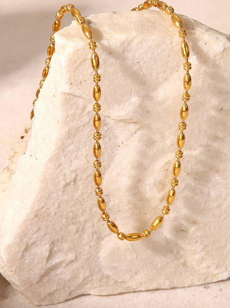 Minimal chic oval bead chain
