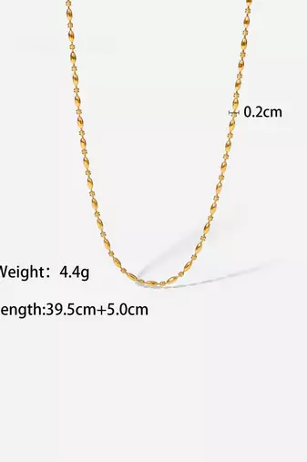 Minimal chic oval bead chain