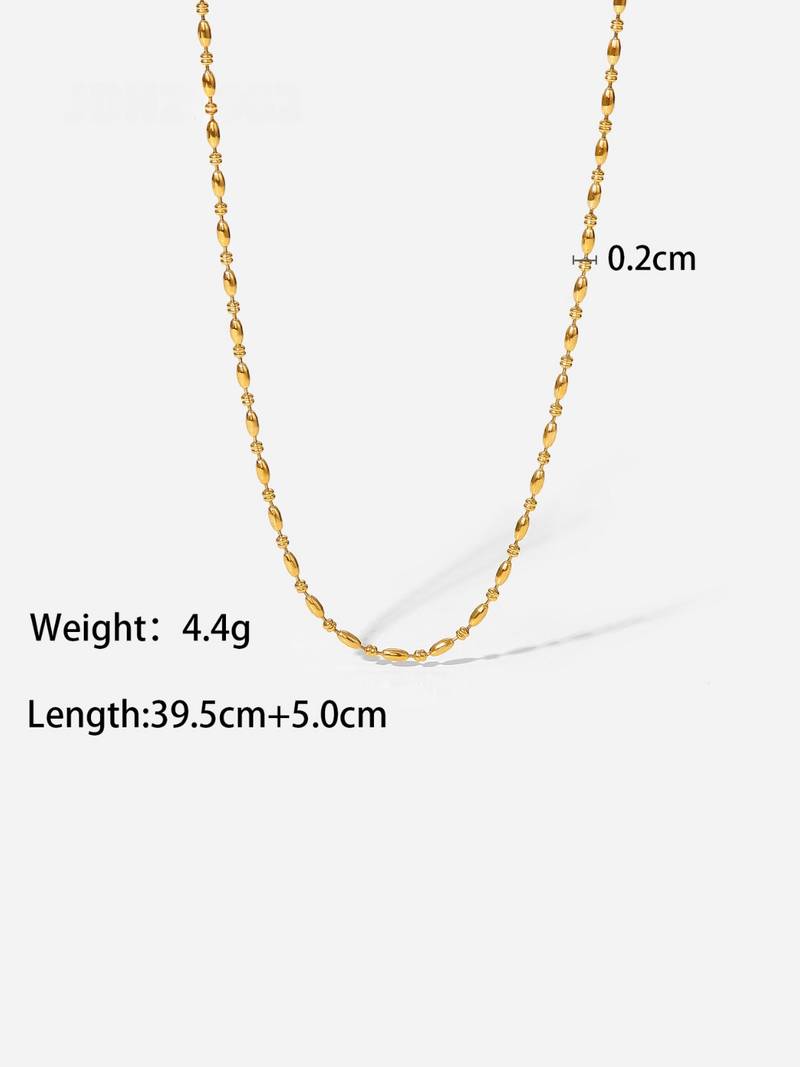 Minimal chic oval bead chain