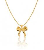 The aria bow pendant necklace