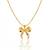 The aria bow pendant necklace