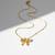 The aria bow pendant necklace