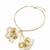 Gold pearl bouquet necklace