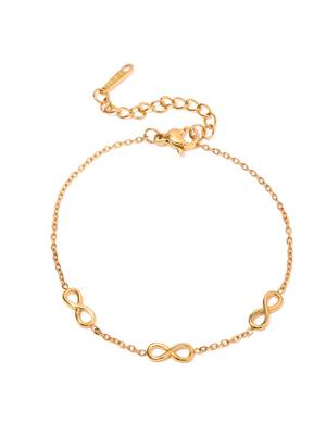 Infinity Charm Bracelet | 18k Gold Plated Anti-Tarnish Daily Wear Bracelet 4