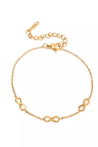 Infinity Charm Bracelet | 18k Gold Plated Anti-Tarnish Daily Wear Bracelet