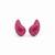 Hot pink crystal teardrop statement earrings