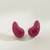 Hot pink crystal teardrop statement earrings