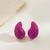 Hot pink crystal teardrop statement earrings