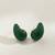 Emerald green crystal teardrop statement earrings