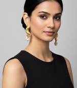 Golden bouquet earrings